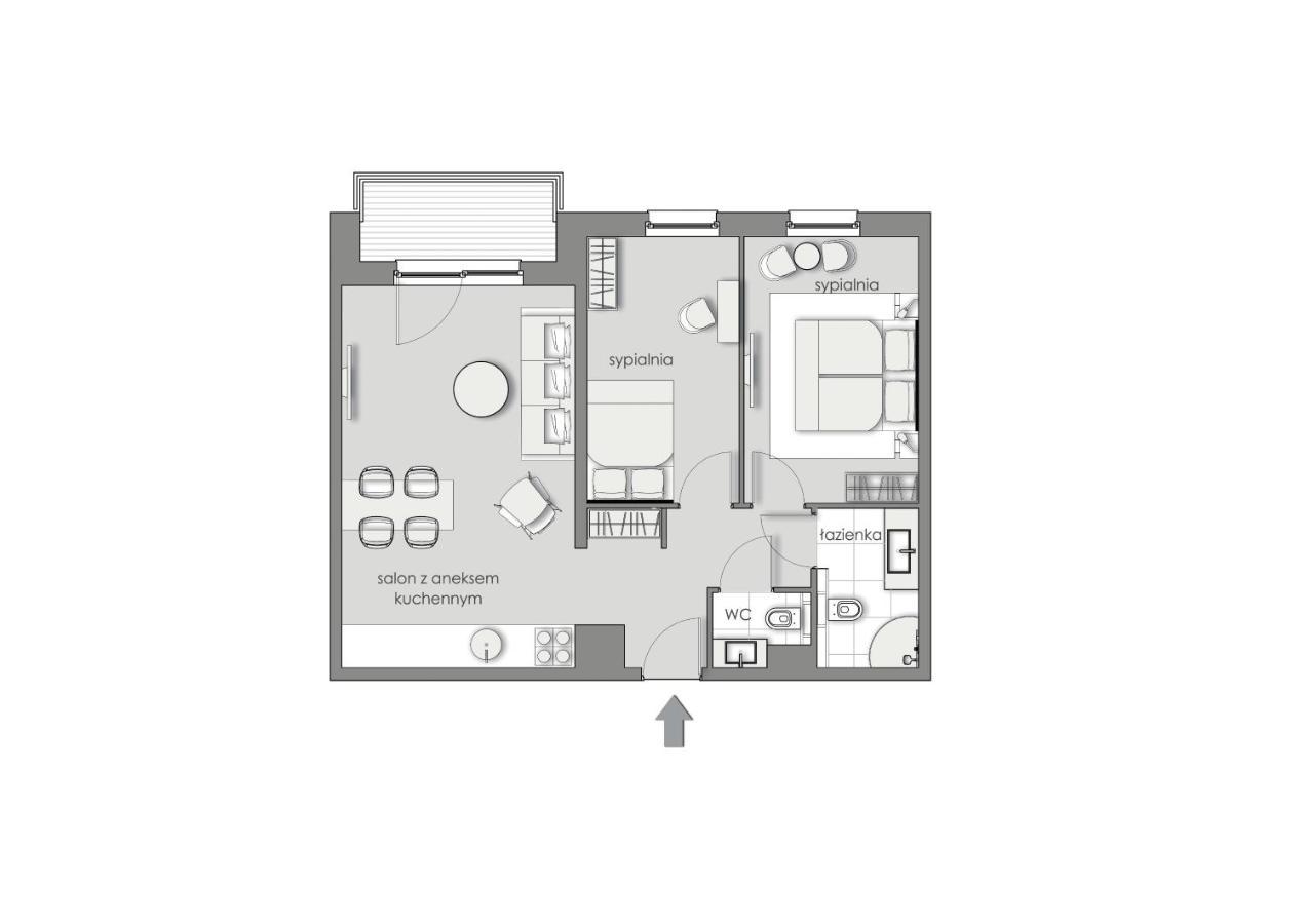 3Rooms Uno 4 Apartment Gdansk Luaran gambar